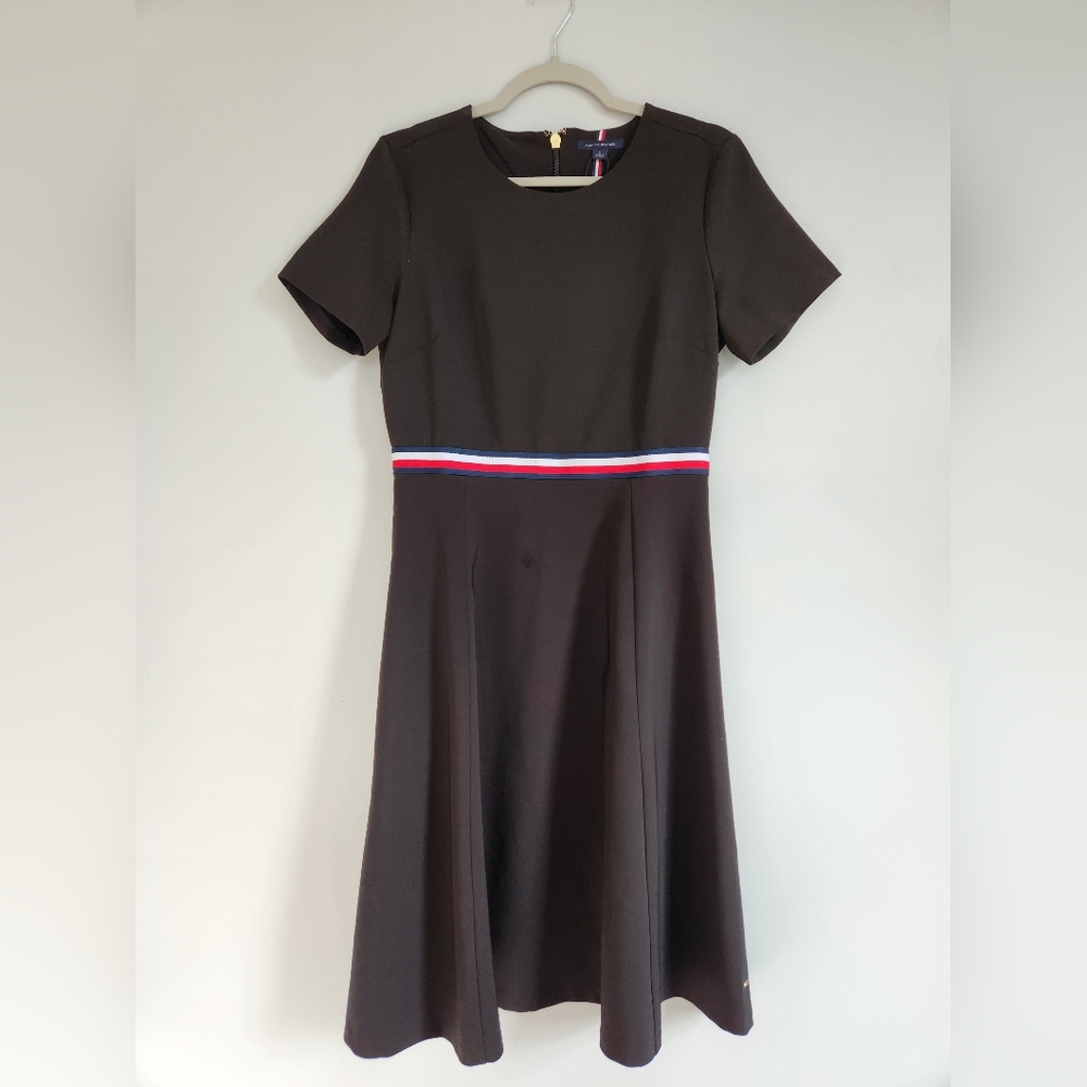 Tommy Hilfiger Black Fit & Flare Dress Sz 6